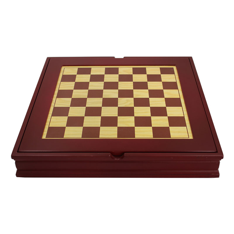 Travel Engraved Wooden Backgammon Set with Mini Checkers made in China