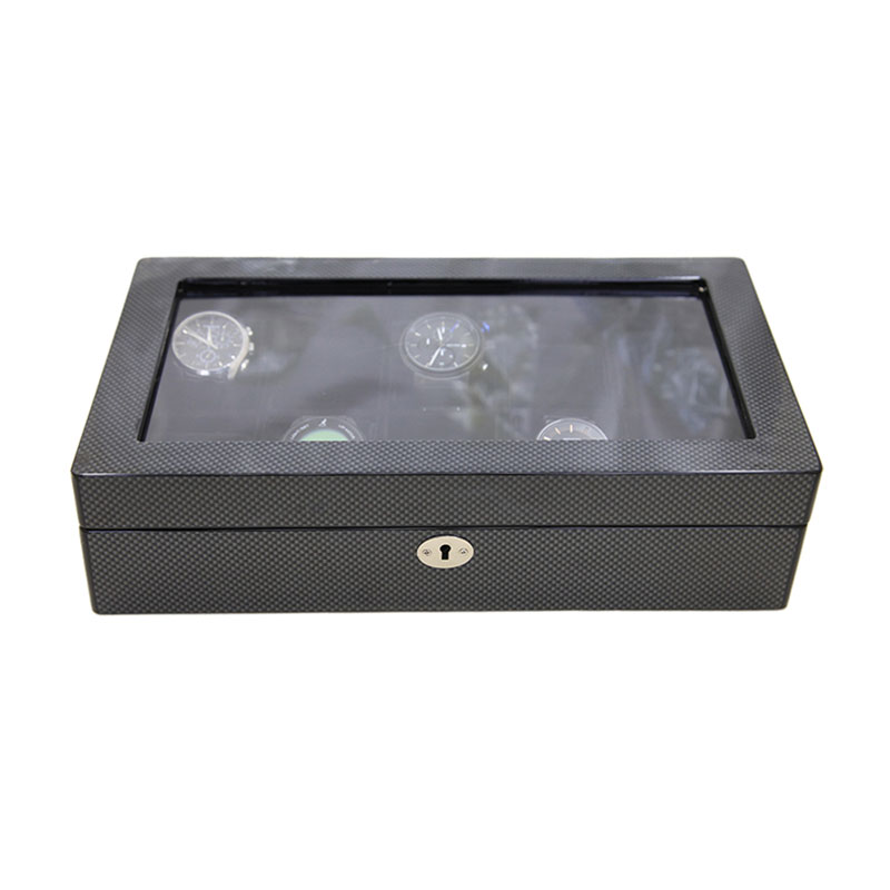 Custom Wholesale Black classical collection watch case storage display box