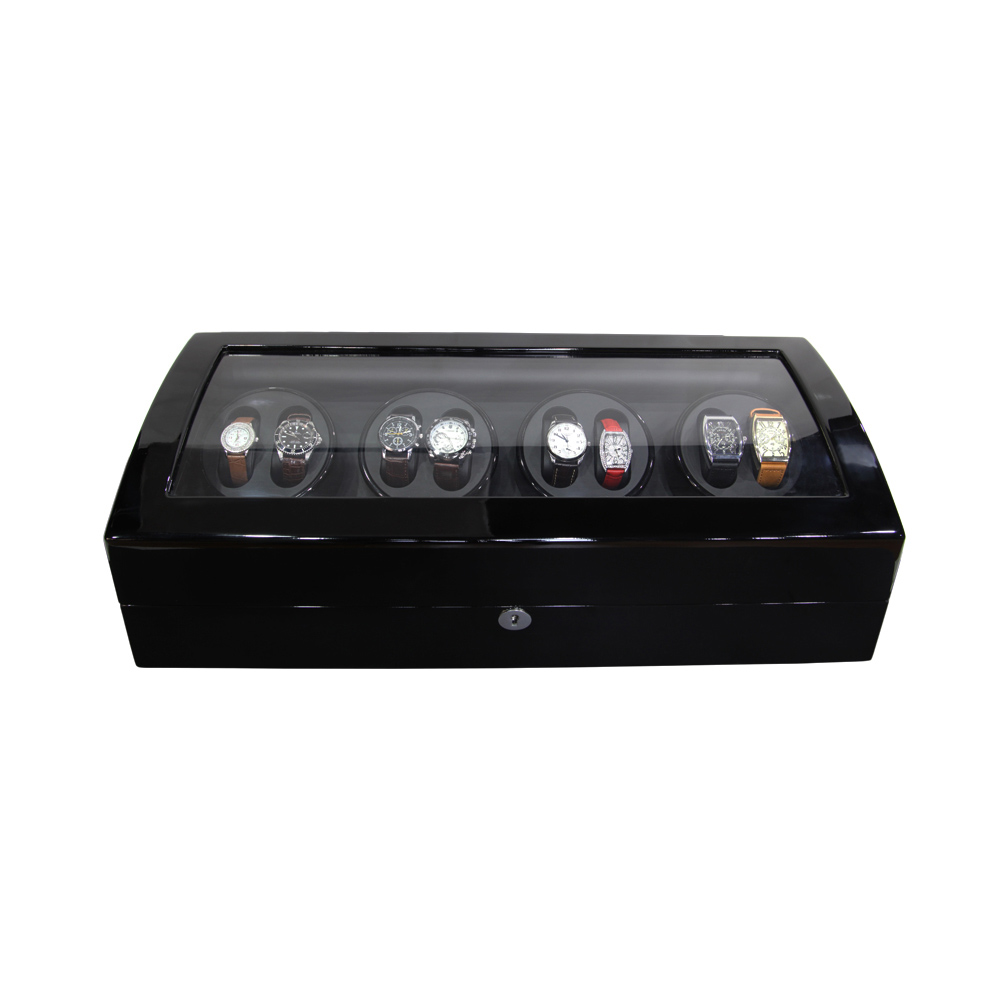 New Design High Gloss Paint Black Wooden Automatic Watch Winder