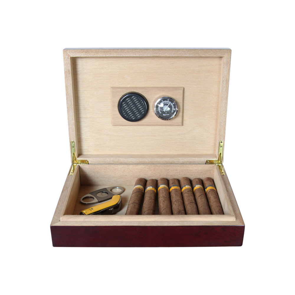 Wholesale Simple Style Spanish Cedar Wood Cabinet Cigar Humidor