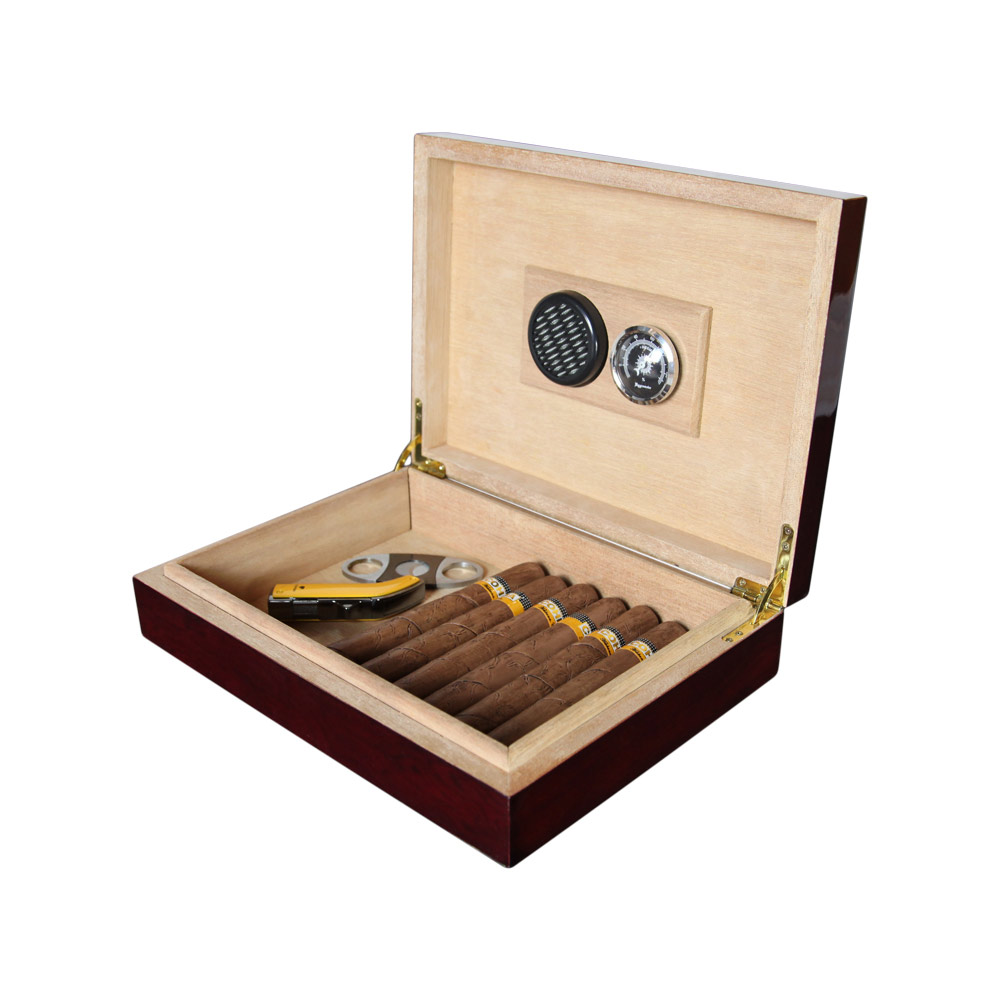 Wholesale Simple Style Spanish Cedar Wood Cabinet Cigar Humidor