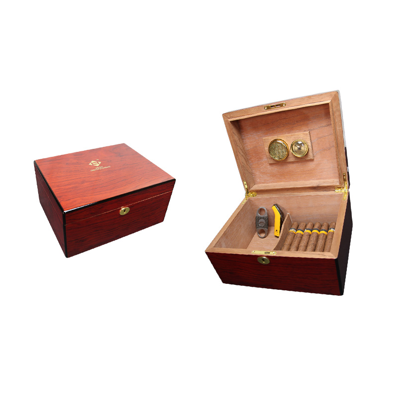 Hot Sale Wooden Cigarette Locking Humidor