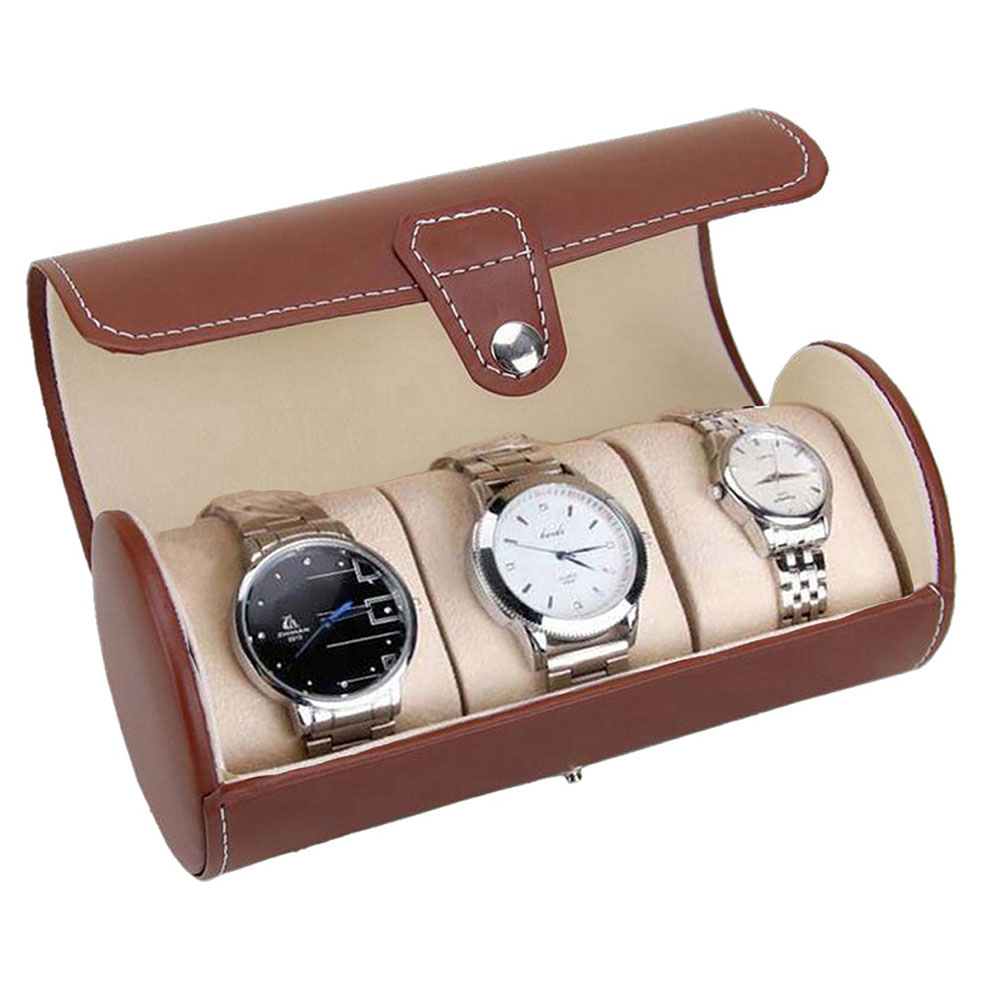 Professional custom high quality travel PU leather watch boxes