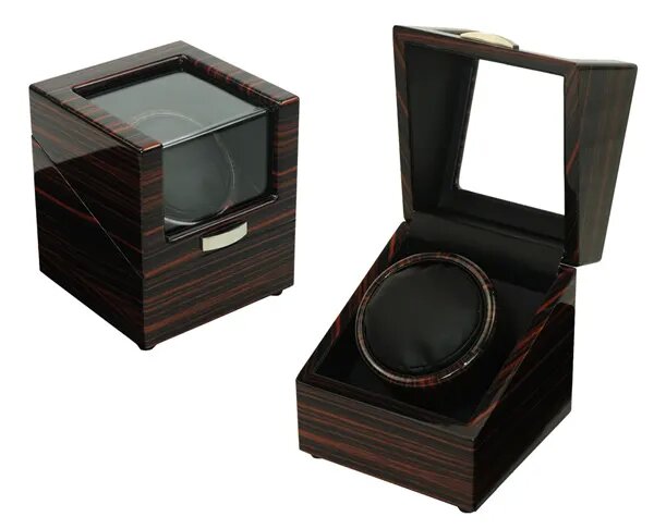 Creative High Popularity Personalized Automatic Rotating Luxury Single Wooden Watch Winder For Men