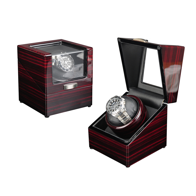 Creative High Popularity Personalized Automatic Rotating Luxury Single Wooden Watch Winder For Men