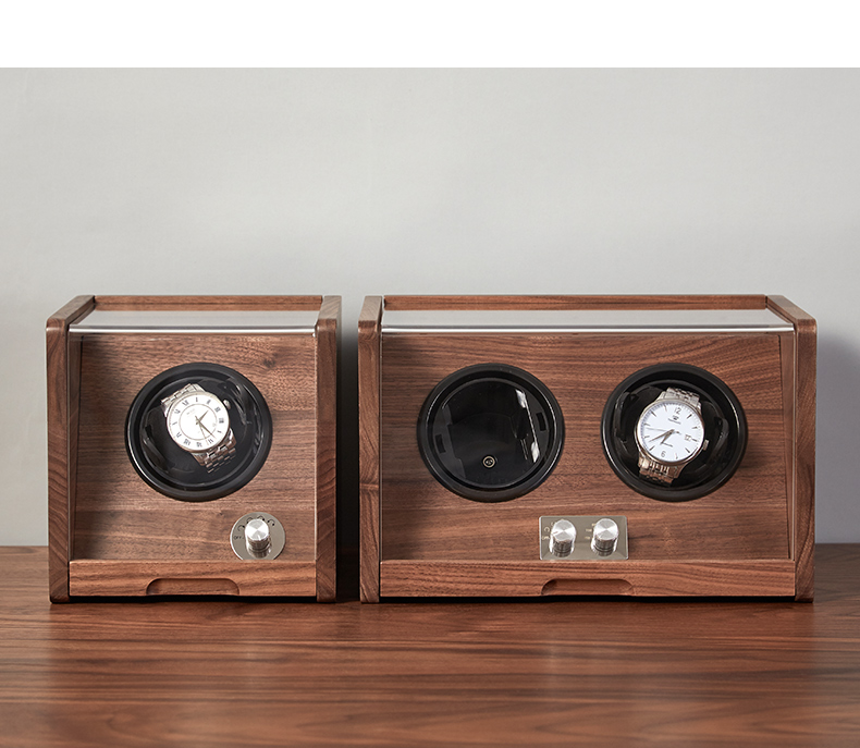 Creative Wooden Square Single Watch Winders Box With Door