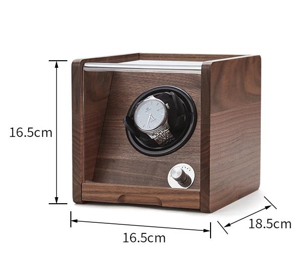 Creative Wooden Square Single Watch Winders Box With Door