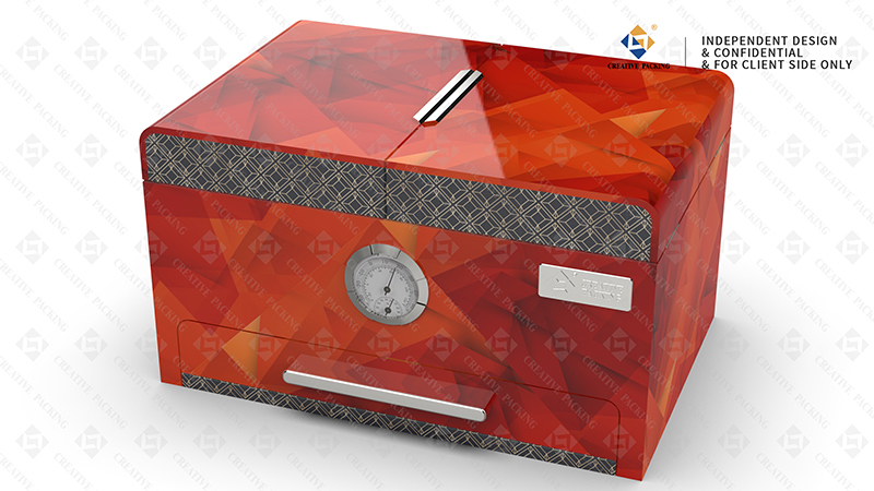 2023 customized Handmade Cigar Humidor wood cigar boxes manufacturer