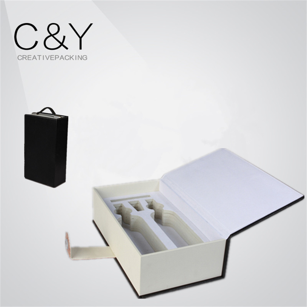 Exquisite Buckle Design Leather Wine Box Customization