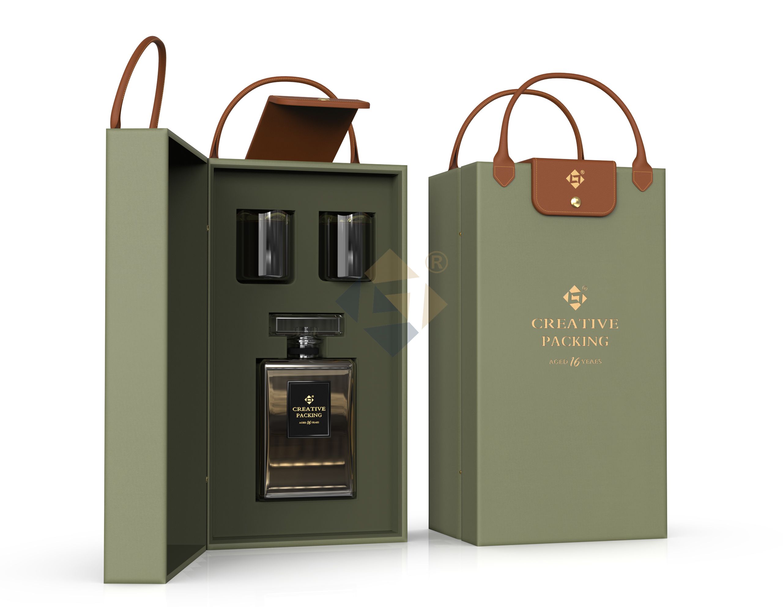 Portable perfume packaging for travel