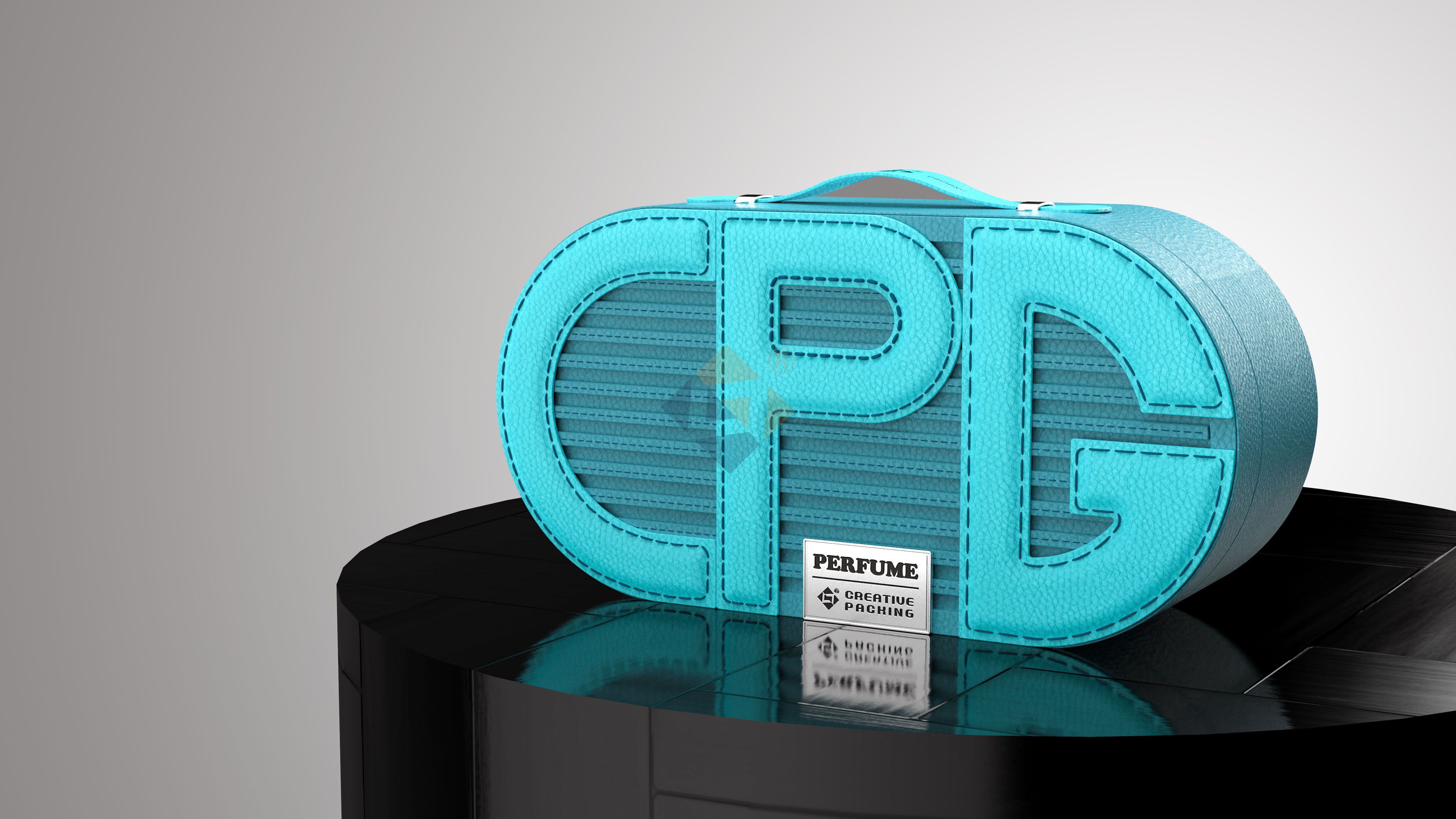 Leather Perfume Box Handbag