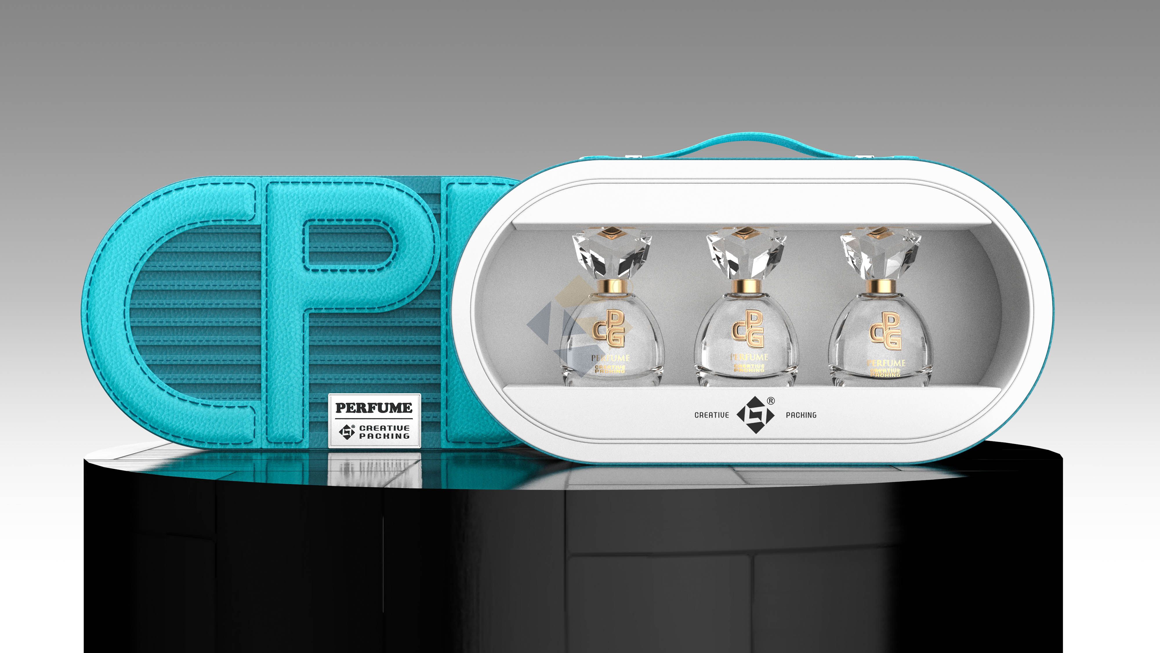 Leather Perfume Box Handbag